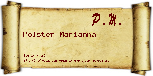 Polster Marianna névjegykártya